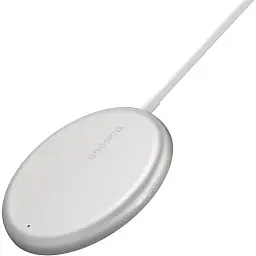 Бездротовий зарядний пристрій Baseus Simple Xiaomini Magnetic Wireless Charger For IP12 with Type-C Cable WXJK-F02 White - мініатюра 5