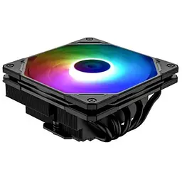 Кулер для процесора ID-Cooling IS-55 ARGB, 1x120 мм, алюміній/мідь, Intel: 1700, 1200, 1150, 1151, 1155, 1156, AMD: AM5, AM4, 120х120х55 мм, 4-