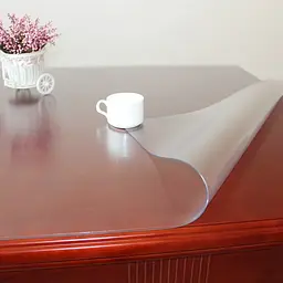 Силіконова скатертину М'яке скло Soft Glass Покриття для меблів 3.3х1.0м (товщина 1.0 мм) Матова - мініатюра 2