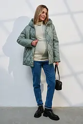 Джинси для вагітних Mom Fit для майбутніх мам зі спеціальним поясом L (48) Leyton Юла Мама синій - мініатюра 2
