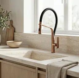 Змішувач для кухні Rea Castor із гнучким виливом black brushed copper REA-B4320 - мініатюра 3