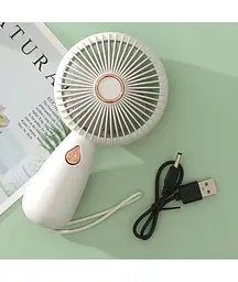 Вентилятор ручний акумуляторний Mini Fan ZB103 Білий - мініатюра 3