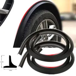 Молдинг на колісні арки Samurai Black 4D 1.5м/3M скотч 1шт