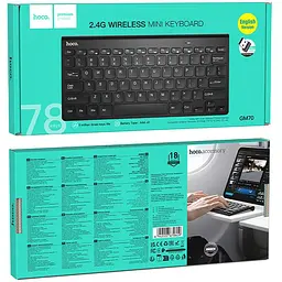 Клавіатура бездротова Hoco GM70 Dragon mini 2.4G (English version) Black - мініатюра 2