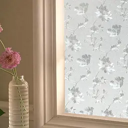 Плівка самоклеюча Hibiscus PVC 200×60 см, декоративна, для скла. з малюнком квіти - мініатюра 6