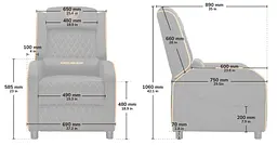 Ігрове крісло Cougar RANGER ONE Gray (RANGER ONE GRAY) - мініатюра 14