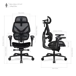 Ігрове крісло TX3 Flex Pro Mesh Black (TEGC-3076101.12) - мініатюра 9