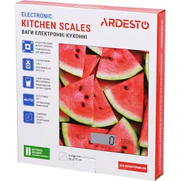 Ваги кухонні Ardesto SCK-893WATERMELON - мініатюра 5