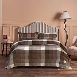 Покривало Lotus Home - Lucca muslin коричневий 200x240 - мініатюра 2