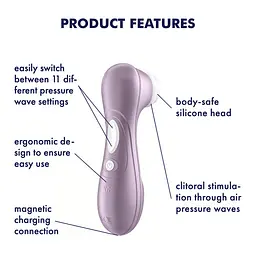 Вакуумний кліторальний стимулятор - Satisfyer Pro 2 Violet - мініатюра 5