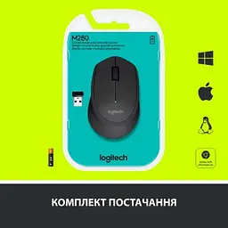Мишка Logitech M280 Wireless Black (910-004287) - мініатюра 8