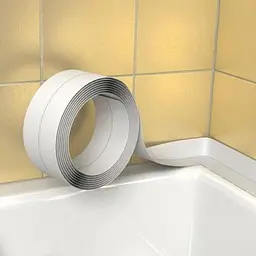 Клейка стрічка бордюрна самоклеюча Good Idea для ванної та кухні 3,2см*1,5м Білий  - мініатюра 3