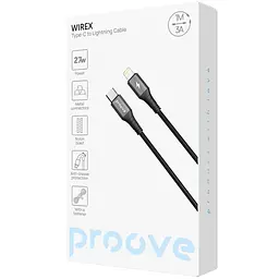 Кабель Proove WireX Type-C to Lightning 27W (1m) black (CCWX27002101) - мініатюра 2