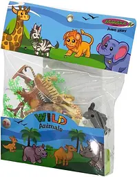 Набір фігурок диких тварин Jamara Wild Animals 16 шт тварини для гри в зоопарк від 3 років (SKU-244) - мініатюра 4