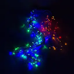 Світлодіодна новорічна гірлянда Devilon бахрома  миготлива  RGB IP44 LED 163 л 5 м (950149) - мініатюра 2