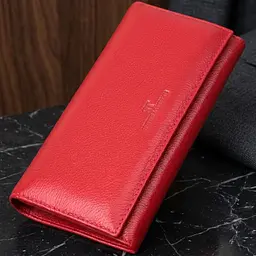 Чудовий жіночий гаманець з натуральної шкіри ST Leather 22524 червоний - мініатюра 1