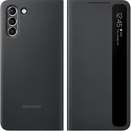 Оригінальний чохол-книжка Samsung для Galaxy S21 Black S-View Clear View Cover Smart EF-ZG991CBEGRU - мініатюра 2