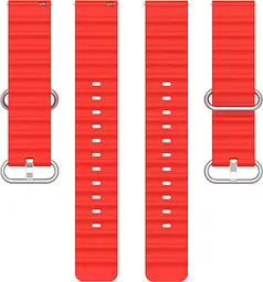 Універсальний ремінець для смарт-годинників Ocean Band 20mm Red [84723] - мініатюра 3