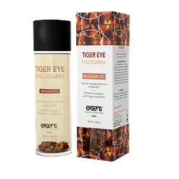 Натуральное массажное масло EXSENS Tiger Eye Macadamia, 100 мл (защита с тигровым глазом)