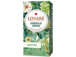 Чай пакетований зелений Lovare «Emerald Green» 1,5г 24 пакетиків