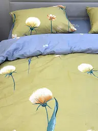 Комплект постільної білизни Ecotton Євро 210х220 см гірчичний Кульбаби (21211А) (23754) - мініатюра 3
