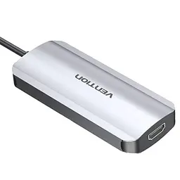 Док-станція USB3.1 Type-C --> HDMI/USB 3.0х3//PD 100W 5-in-1 Vention - мініатюра 2