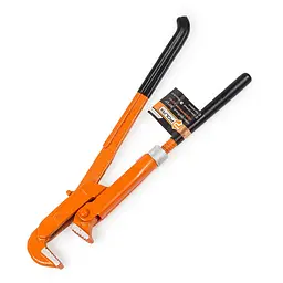Ключ трубний Polax 90° 3/4" прогумовані рукоятки (44-006)