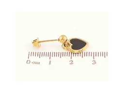 Сережки Xuping пусети TTM Stainless Steel 14K "Сердечка" (335957) 2,7см - мініатюра 2