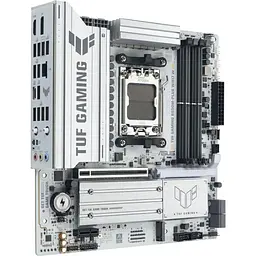 Материнська плата ASUS TUF GAMING B850M-PLUS WIFI7 WHITE (TUF GAMING B850M-PLUS WIFI7 W) (Socket AM5, AMD B850, Micro-ATX) - мініатюра 3