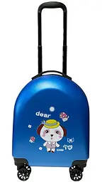 Дитяча валіза D01 blue pup розмір міні XS - мініатюра 7