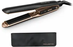 Випрямляч Rowenta Thermocare Ultimate Experience, температурних режимів 5, 150-210С, дисплей, кераміка, чорно-золотий
