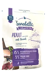 Сухий корм Sanabelle Adult для дорослих котів зі страусом 400 г