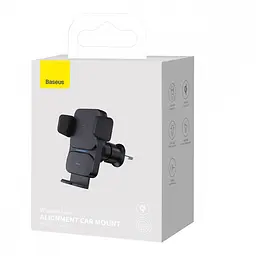Автотримач для телефона з БЗП Baseus Wisdom Auto Alignment 15W Black (CGZX000001) - мініатюра 2