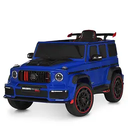 Джип дитячий 12V 2.4G 4x35W MP3 USB EVA BT TF шкіра синій (M 6257EBLR-4)