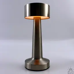 Настільна лампа сенсорна світлодіодна ESLLSE DOWN LIGHT з акумулятором 1200 mA Срібляста - мініатюра 3