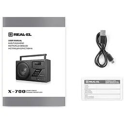 Радіоприймач Real-El X-700 Black (EL121800001) - мініатюра 4