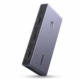 HDMI KVM-перемикач UGREEN CM692 2 ПК 1 монітор 4 USB-пристрої входи HDMI для відео й USB-C (25961)