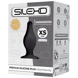 Анальна пробка двошарова Orion SilexD Model 2 size XS, 6.4х2.5 см, чорна - мініатюра 3
