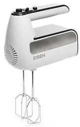Міксер Eisen EHM-415W White 450W ручний 5 швидкостей турбо режим винчики гаки для замісу тесту захист від перегріву - мініатюра 3