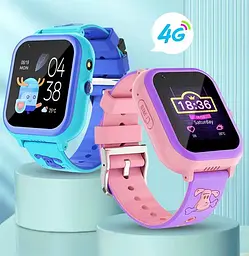 Дитячий смарт годинник T18 на Android з 16GB пам'яті, GPS, 4G дзвінками, відеозв'язком, YouTube, TikTok, WhatsApp та українською мовою До 5 днів роботи Блакитний - мініатюра 6