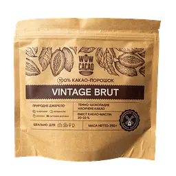 Какао-порошок WOW CACAO Vintage Brut
