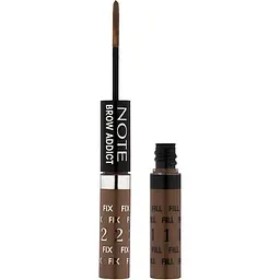Тінт та гель для брів 2 в 1 Note Cosmetique Brow Addict Tint & Shaping Gel Light Brown відтінок 2, 10 мл - мініатюра 4