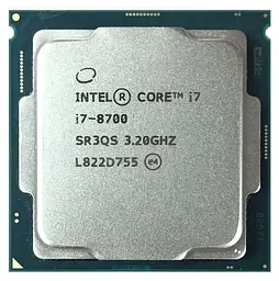Процесор Intel Core i7 8700 (CM8068403358316) (Socket 1151 v2, 12T, 4.7 ГГц, Tray) Б/в