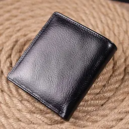 Компактний гаманець для грошей із натуральної гладкої шкіри ST Leather 19418 чорний - мініатюра 8