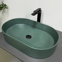 Умивальник VBI Verona 60 emerald matt накладний VBI-011327, Зелений матовий - мініатюра 1