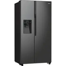 Холодильник Gorenje SBS 179х70х92 см 2 двері 376(190) л А++ NF+ Інв. диспенсер генератор льоду Зовн. Диспл чорний - мініатюра 3
