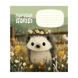 Зошит Школярик Fairytale Stories 12 аркушів коса лінія (012-3755C), в асортименті - мініатюра 5