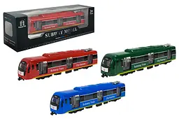 Іграшковий поїзд метро світлозвукові ефекти City Express 731-27K, 3 кольори, короб. 23x4x5см