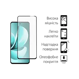 Скло захисне Dengos Full Glue Realme C71 Black (TGFG-412) - мініатюра 2