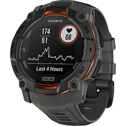 Смарт-годинник Garmin Instinct 3 Solar 50mm Black with Charcoal Band (010-02935-00) [125560]